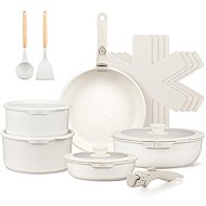 CS KOCHSYSTEME 17-piece Non-stick Cookware Set BREEZE Cream - Cookware Set