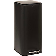 5five Simply Smart Delta with pedal, metal, 30 l, black - Rubbish Bin