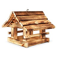 BerryHome Medium Highlander Bird Feeder, Charred, 26 × 24 × 20cm - Bird Feeder