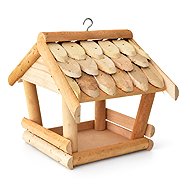 BerryHome Medium Birch Bird Feeder 27 × 21 × 23 cm - Bird Feeder