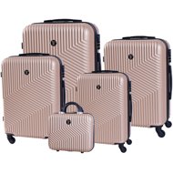 Bertoo Milano Travel case, champagne set 5in1 - Case Set