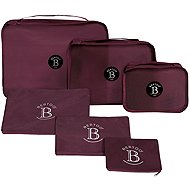 BERTOO Travel suitcase organizers set of 6 - burgundy - Organiser