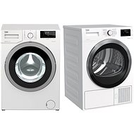 BEKO WTV 7732 XS0 + BEKO EDS7434CSRX - Set pračka a sušička