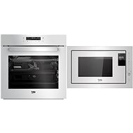 BEKO BIR 14400 WGCS + BEKO MGB25333WG - Built-in Oven & Microwave Set