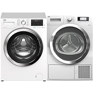 BEKO WTE8636X0C + BEKO DPY 8506 GXB1 - Washer Dryer Set