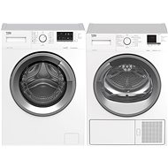 BEKO WUE8612XS0 + BEKO DS7512GX - Washer Dryer Set