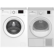 BEKO WUE6512XWST + BEKO DS8452TA - Set pračka a sušička
