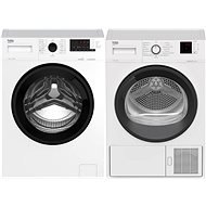 BEKO WUE7612XBWS + BEKO DF7412PA - Set pračka a sušička