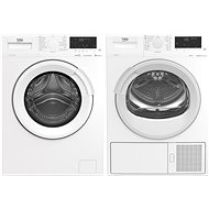 BEKO EWUE76261CSH1W + BEKO EDS74251CSH1W - Mosógép és szárítógép szett