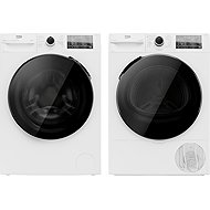 BEKO BM3WFU4941WC + BEKO BM3T4824WC - Washer Dryer Set