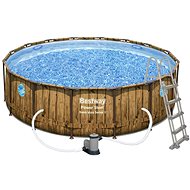 BESTWAY Pool with Power Steel Wood Swim Vista 4,88 × 1,22m - Pool