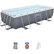 Bestway Pool Steel Pro Max Marble 404 x 201 x 100 cm with accessories - Pool