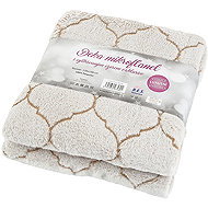 B. E. S. - Petrovice Blanket embossed flannel EXCLUSIVE 130 × 190 - Beige - Blanket