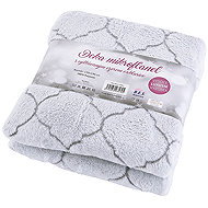 B. E. S. - Petrovice Blanket embossed flannel EXCLUSIVE 130 × 190 - Grey - Blanket