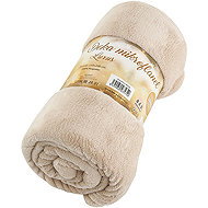 B. E. S. - Petrovice Microflannel blanket EXCLUSIVE 150 × 200 - Beige - Blanket
