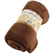 B. E. S. - Petrovice Microflannel blanket EXCLUSIVE 150 × 200 - Brown - Blanket