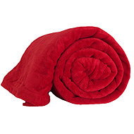 B. E. S. - Petrovice Microflannel blanket EXCLUSIVE 150 × 200 - Dark red - Blanket