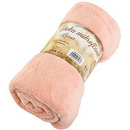 B. E. S. - Petrovice Microflannel blanket EXCLUSIVE 150 × 200 - Peach - Blanket