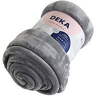 B. E. S. - Petrovice Microflannel blanket with lamb 150 × 200 - Grey - Blanket