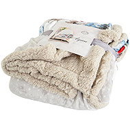 B. E. S. - Petrovice Blanket with lamb gift pack - snow houses with deer - Blanket