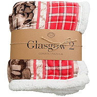 B. E. S. - Petrovice Blanket with lamb Glasgow 150 × 200 gift pack - Teddy Bears - Blanket