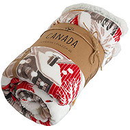 B. E. S. - Petrovice Blanket with lamb microflannel Canada 150 × 200 gift pack 150 × 200 cm - Blanket