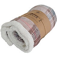 B. E. S. - Petrovice Blanket with lamb microflannel Scozia 150 × 200 gift pack - beige - Blanket