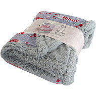 B. E. S. - Petrovice Blanket with lamb microflannel Woods, gift wrapping - dwarfs - Blanket