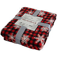 B. E. S. - Petrovice Microflannel blanket Snowchecko, gift pack - Blanket