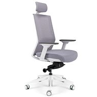 BESTUHL
S27 White grey with headrest - Office Chair