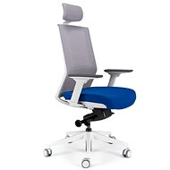 BESTUHL
S27 White blue with headrest - Office Chair