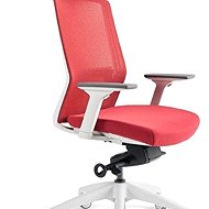 BESTUHL
J17 White red with headrest - Office Chair