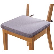Seat cushion 40 x 40 cm with laces - Grey - Chair Cushion