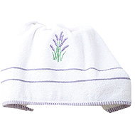 B. E. S. PETROVICE Towel with embroidery Lavender 50 × 90 cm, white - Towel