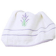 B. E. S. PETROVICE Towel with embroidery Lavender 50 × 90 cm, vanilla - Towel