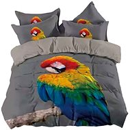 7dílné 3D povlečení - Papoušek - Bed Linen