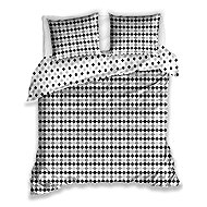 TipTrade Cotton bed linen - Raster grey - Bed Linen