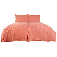 B. E. S. - Petrovice Linen cotton solid colour zip closure - rust 200 × 220 cm - Bed Linen
