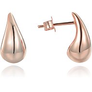 MINET Modern Rose Gold Silver Drop Earrings (Ag 925/1000, 3.1g) - Earrings