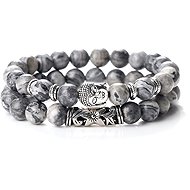 Predator Q1 Blackthorn Herrenarmbänder, Buddha, 2er-Set - Armband