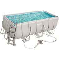 BESTWAY Power Steel Rectangular Pool Set 4.12m x 2.01m x 1.22m - Pool