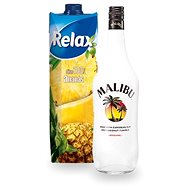 Malibu 1l 21% + Relax Pineapple 1l - Liqueur