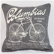 Bino pillowcase with bicycle, dark brown - Pillowcase