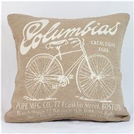 Bino pillowcase with bicycle, light brown - Pillowcase
