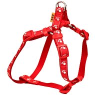 Bafpet "Paws" strap baskets - Red - Harness