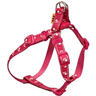 Bafpet Webbing scrunchies "Paws" - Fuchsia - Harness