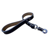 Bafpet Leather leash MOLOSS - Black, 25mm × 60cm, 07208 - Leash
