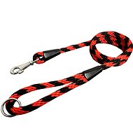 Bafpet Rope leash "Spiral" - Red, 14mm × 150cm, 15209 - Leash