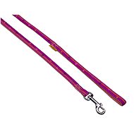 Bafpet Webbing leash "Paws-stripe" - Fuchsia, 10mm × 120cm, 18202TP - Leash