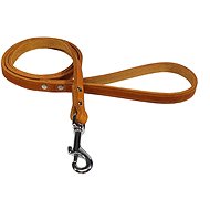 Bafpet leather leash "Bison" - Natural, 14mm × 120cm, 14202Z - Leash